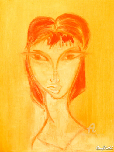 Peinture intitulée "karline.jpg" par Guyrichd, Œuvre d'art originale, Huile