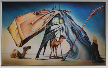 Peinture intitulée "Princesse Mouna" par Jean-Pierre Burquier, Œuvre d'art originale, Huile