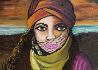 绘画 标题为“Ballade à Sidi Jmour” 由Valérie Perrault, 原创艺术品, 油