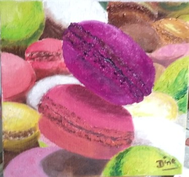 Peinture intitulée "macaronade" par Nadine Bichon, Œuvre d'art originale
