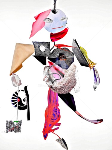 Collages intitulée "PASSE-PASSE" par Cha, Œuvre d'art originale, Découpages