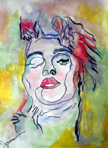 Dessin intitulée "Madonna" par Mysane, Œuvre d'art originale, Autre