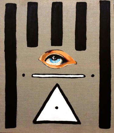 La Mariée Prisonnière - 2014 Paris Peinture intitulée "La Mariée Prisonniè…" par Thibaud Grand, Œuvre d'art originale, Acrylique
