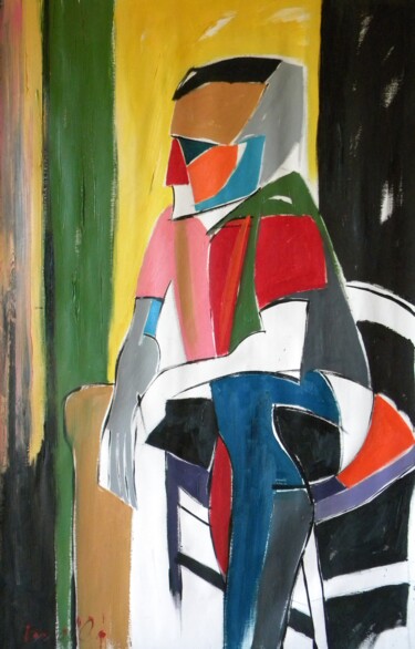 Pittura intitolato "Omakuva" da Gabriele Donelli, Opera d'arte originale, Olio