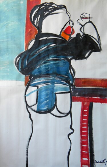 Pittura intitolato "Le peintre" da Gabriele Donelli, Opera d'arte originale, Olio