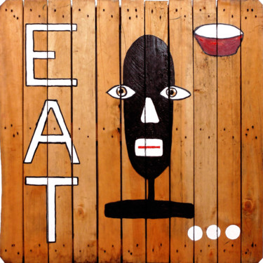 Eat - 2013 Paris Peinture intitulée "Eat - 2013 Paris" par Thibaud Grand, Œuvre d'art originale, Huile