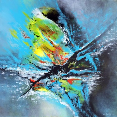 绘画 标题为“15-07-03  acrylique” 由Marie-Claude Baldi, 原创艺术品, 丙烯 安装在木质担架架上