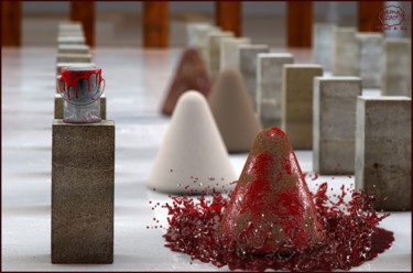 Digital Arts titled "Red intrusion" by Damaz, Original Artwork