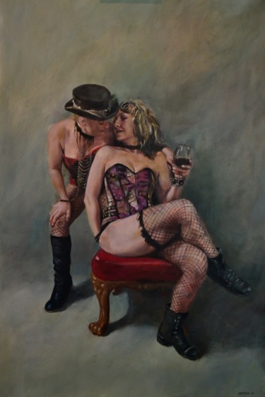 Painting titled "An Offer Too Good T…" by Fred Whitson, Original Artwork, Oil