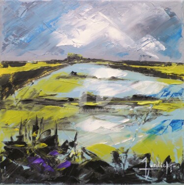 Peinture intitulée "Marais I" par Edith Verdickt, Œuvre d'art originale, Huile