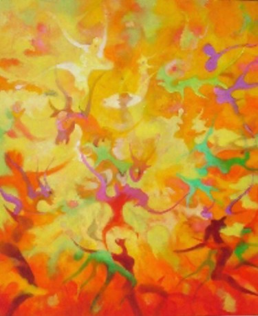 Peinture intitulée "carnival" par Christophe Challier, Œuvre d'art originale, Huile