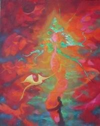 Peinture intitulée "inside" par Christophe Challier, Œuvre d'art originale, Huile