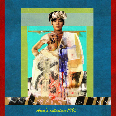 Peinture intitulée "Awa's collection 19…" par Daniel Moline, Œuvre d'art originale, Huile Monté sur Autre panneau rigide