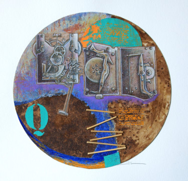 Peinture intitulée "Mikado painting" par Jean-Luc Lacroix (JL LACROIX), Œuvre d'art originale, Acrylique