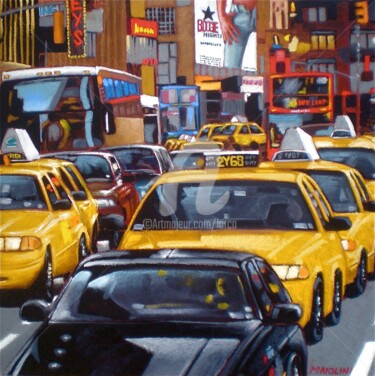 Peinture intitulée "TRAFFIC" par Carlo Maiolini, Œuvre d'art originale