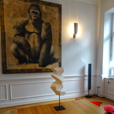 KS1 Skulptur mit dem Titel "KS1" von Sylvio Eisl, Original-Kunstwerk, Holz