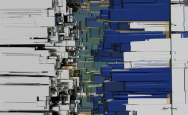 Abstract composition 303 Digitale Kunst getiteld "Abstract compositio…" door Angel Estevez, Origineel Kunstwerk, 3D-modellering