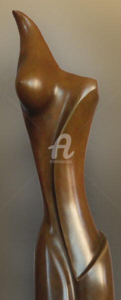 Scultura intitolato "mangalor-bronze03-1…" da Franceleine Debellefontaine, Opera d'arte originale