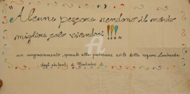 Fotografia intitolato "terremotati-di-Mont…" da Bruno, Opera d'arte originale, Altro