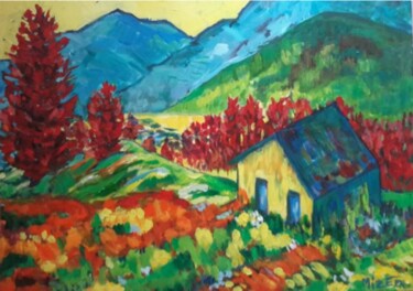 Peinture intitulée "ET SI C"ETAIT VRAI…" par Mizem, Œuvre d'art originale, Acrylique