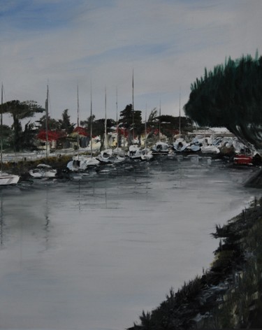 Peinture intitulée "Boyardville-l'avant…" par Patrice Butel, Œuvre d'art originale, Huile