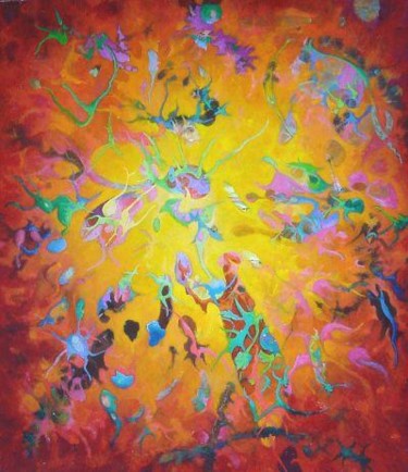 Peinture intitulée "prayer" par Christophe Challier, Œuvre d'art originale, Huile