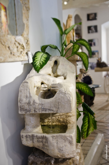 Sculpture intitulée "poisson  en agathe" par Trizan, Œuvre d'art originale