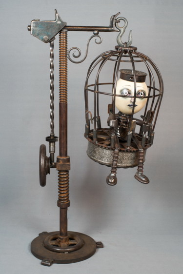 Sculpture intitulée "Pilori" par Jean-Pierre Burquier, Œuvre d'art originale