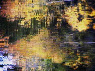 Фотография под названием "A Fleur d'Eau" - Monique Anna Michel, Подлинное произведение искусства, Световая Живопись