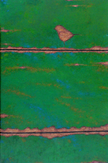 Peinture intitulée "piaf.jpg" par Claude Guillemet, Œuvre d'art originale, Huile Monté sur Panneau de bois