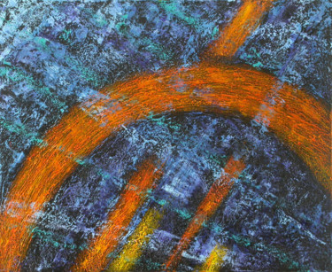 Peinture intitulée "le grand arc.jpg" par Claude Guillemet, Œuvre d'art originale, Huile Monté sur Châssis en bois