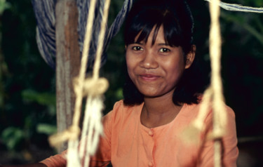 Photographie intitulée "sourire de la tisse…" par Claude Guillemet, Œuvre d'art originale, Photographie non manipulée