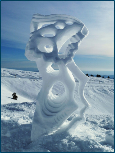 Installation titled "Sculpture de neige" by Alain Bernegger, Original Artwork