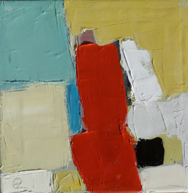 Peinture intitulée "Acidulé. 30 x 30 cm" par Christophe Rivière, Œuvre d'art originale, Huile Monté sur Châssis en bois