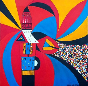 Sérénité Peinture intitulée "Sérénité" par Marie-Lyne Noguera, Œuvre d'art originale, Acrylique