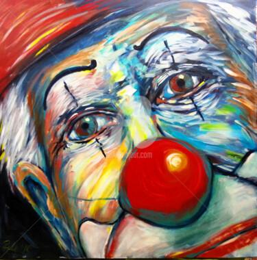 Painting titled "clown.png" by Predrag Gardasevic, Original Artwork, Acrylic