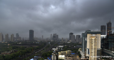 摄影 标题为“Monsoon in Mumbai” 由Goutam Chakraborty, 原创艺术品