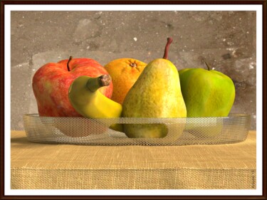 Digitale Kunst getiteld "natura-morta-02.jpg" door Antonio Rafanelli, Origineel Kunstwerk, 3D-modellering
