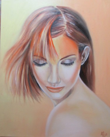Peinture intitulée "Little Mary" par Alix, Œuvre d'art originale, Huile