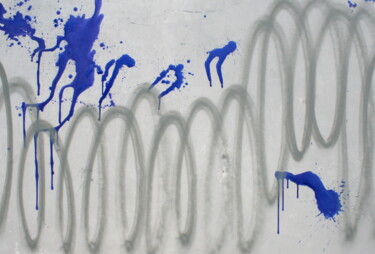 Peinture intitulée "W.A. 2015, Spritzen…" par Eric Ullrich, Œuvre d'art originale, Acrylique