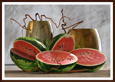 Digitale Kunst getiteld "natura-morta18.jpg" door Antonio Rafanelli, Origineel Kunstwerk, 3D-modellering