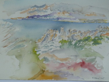 Peinture intitulée "Balade en Sardaigne…" par Martin Jobert, Œuvre d'art originale