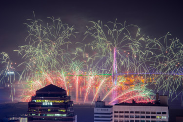 Photography titled "Fireworks 6" by Michael Photography, Original Artwork