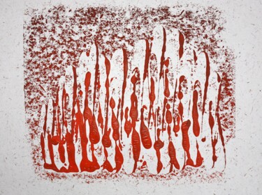 印花与版画 标题为“Brown and Orange” 由Tina Lane, 原创艺术品, 蒙纳
