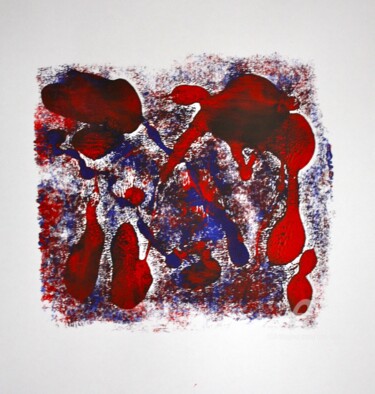 印花与版画 标题为“Print 2 of 2, Red B…” 由Tina Lane, 原创艺术品, 蒙纳