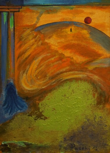 Schilderij getiteld "Atmosphère" door Pierre Paszkowski, Origineel Kunstwerk, Olie