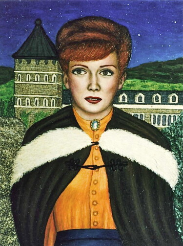 Malerei mit dem Titel "Barbara Shelley fro…" von Stephen Warde Anderson, Original-Kunstwerk, Acryl