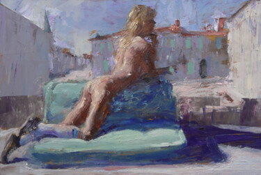 Pintura titulada "Ile de Ré" por Manuel Leonardi, Obra de arte original