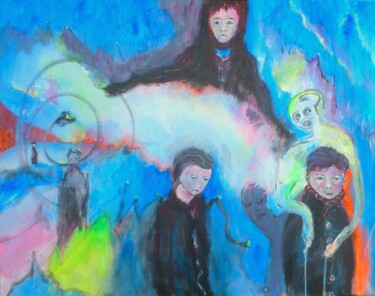 Peinture intitulée "Aux-portes-de-l-émo…" par Bruno Briatte, Œuvre d'art originale, Acrylique