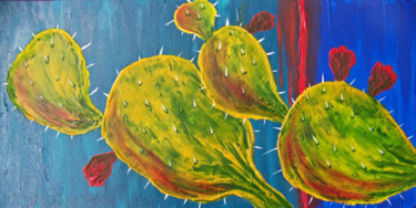 "Prickly Pears I" başlıklı Tablo Jo Moore tarafından, Orijinal sanat, Petrol